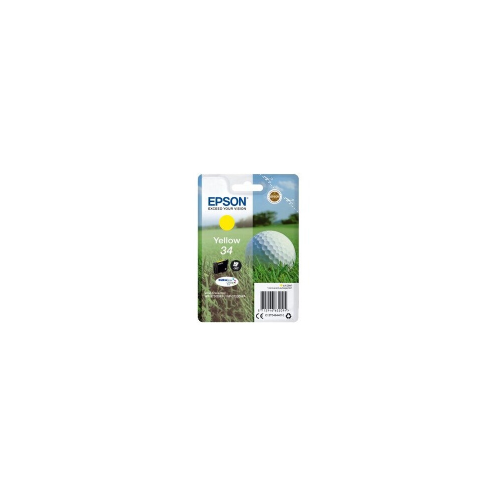 Epson Golf ball Singlepack Yellow 34 DURABrite Ultra Ink - Image 8