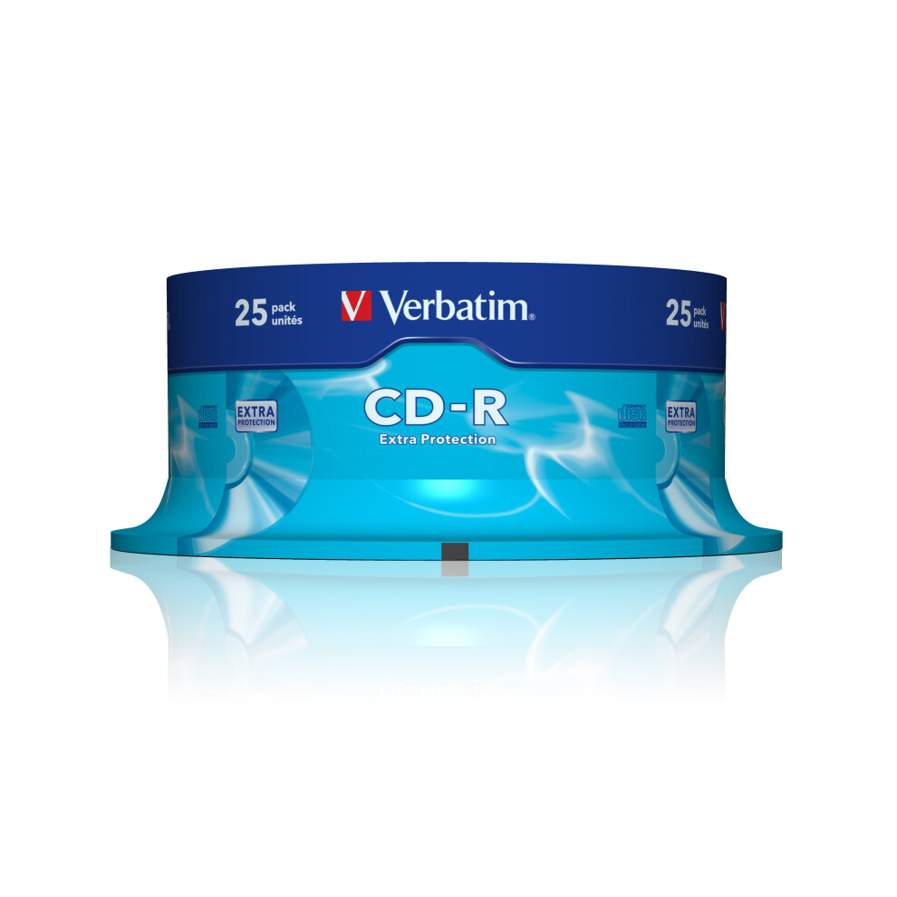 Verbatim 43432 700MB 52x Extra Protection CD-R 25 Pack Spindle 43432