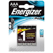 Energizer Maxplus Pack Of 4 Aaa Batteries ENERLR03B4MAXPLUS