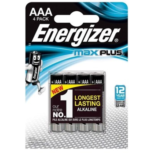 Energizer Energizer Maxplus Pack Of 4 Aaa Batteries ENERLR03B4MAXPLUS