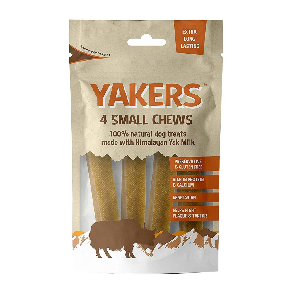 Yakers Small Dog Chews (Pack of 4)