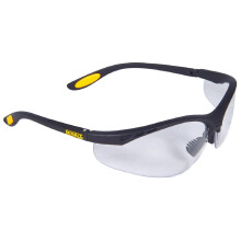 (One Size, Black/Clear/Yellow) Dewalt Unisex Safety Eyewear Reinforcer