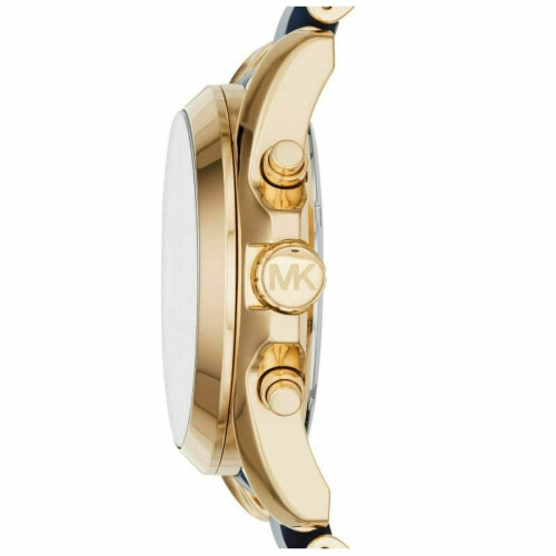 Michael Kors Michael Kors Bradshaw Navy Blue Dial Two Tone Ladies Watch 1