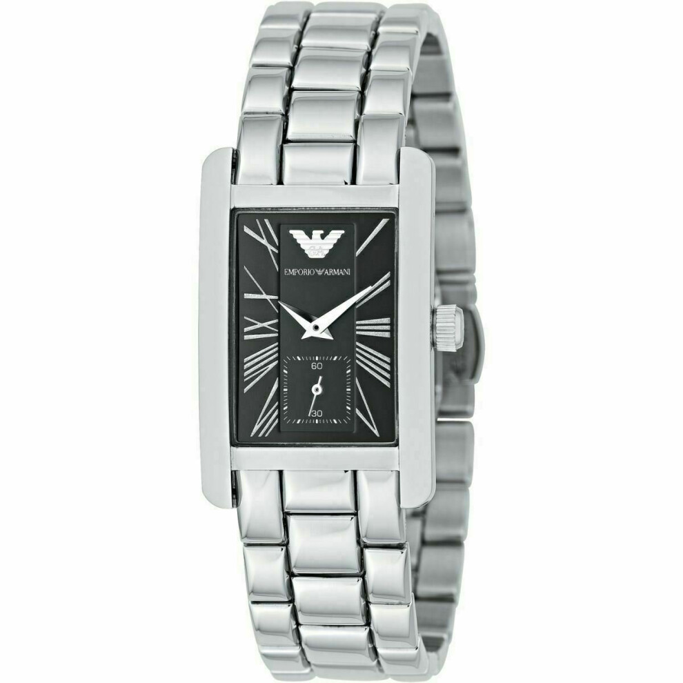 Armani Emporio Classic Chronograph Black Dial Ladies Watch Ar0157