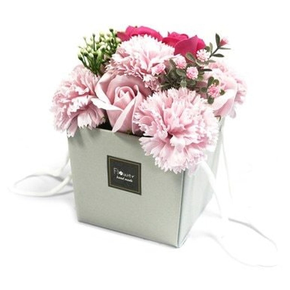 Ancient Wisdom Soap Flower Bouquet - Rose & Carnation Pink