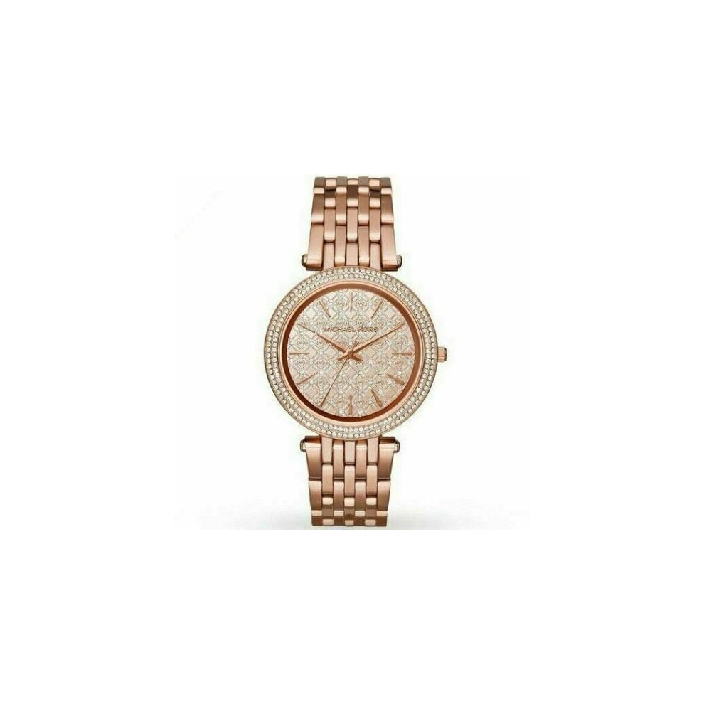 Michael Kors MK3399 Darci Rose Gold Crystal Bezel Ladies Womens Watch