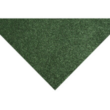 (Green) Trimits Glitter Acrylic Craft Felt Sheet 23 x 30cm