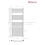 PlumbGalaxy Essentials 1100 x 500mm Curved Chrome Heated Towel Rail 9