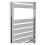 PlumbGalaxy Boden 800 x 500mm Straight Chrome Flat Panel Heated Towel Rail 7