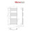 PlumbGalaxy Boden 1200 x 500mm Curved Chrome Flat Panel Heated Towel Rail 9
