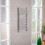 PlumbGalaxy Boden 800 x 500mm Straight Chrome Flat Panel Heated Towel Rail 1