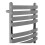 PlumbGalaxy Boden 1200 x 500mm Curved Chrome Flat Panel Heated Towel Rail 6