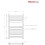 PlumbGalaxy Boden 800 x 500mm Straight Chrome Flat Panel Heated Towel Rail 9