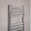PlumbGalaxy Boden 800 x 500mm Straight Chrome Flat Panel Heated Towel Rail 2