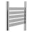 PlumbGalaxy Boden 1200 x 500mm Straight Chrome Flat Panel Heated Towel Rail 7