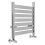 PlumbGalaxy Boden 800 x 500mm Straight Chrome Flat Panel Heated Towel Rail 8