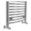 PlumbGalaxy Essentials 1100 x 500mm Curved Chrome Heated Towel Rail 8