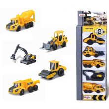 Camions de chantier - Maisto - Volvo Fresh Metal - Lot de 5 - Jaune - Pour enfants à partir de 3 ans