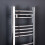 PlumbGalaxy Essentials 700 x 400mm Curved Chrome Heated Towel Rail 2