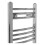 PlumbGalaxy Essentials 700 x 400mm Curved Chrome Heated Towel Rail 7