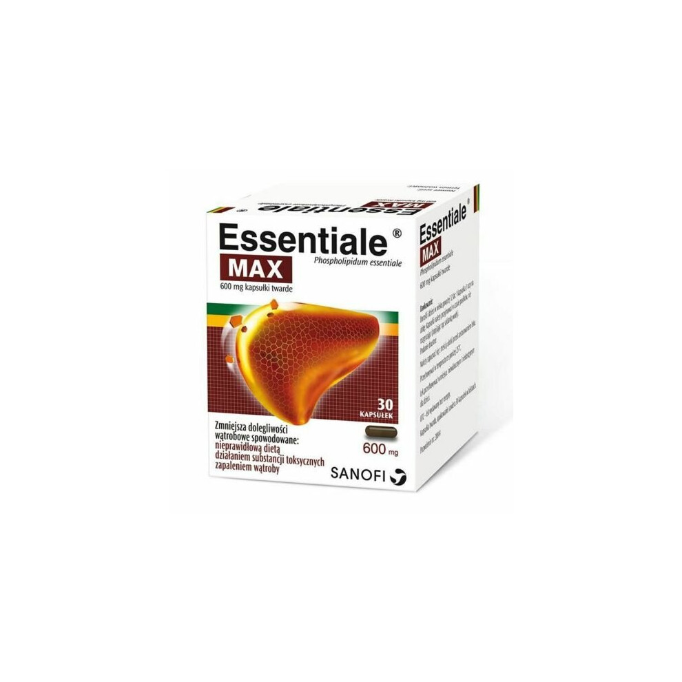 Essentiale Max 30 Caps 600mg Sanofi Liver Support Protection