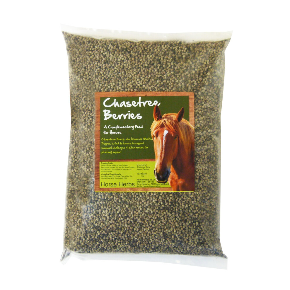 Horse Herbs Chaste Tree Berries 1kg - Agnus Castus, Supplement, Equine