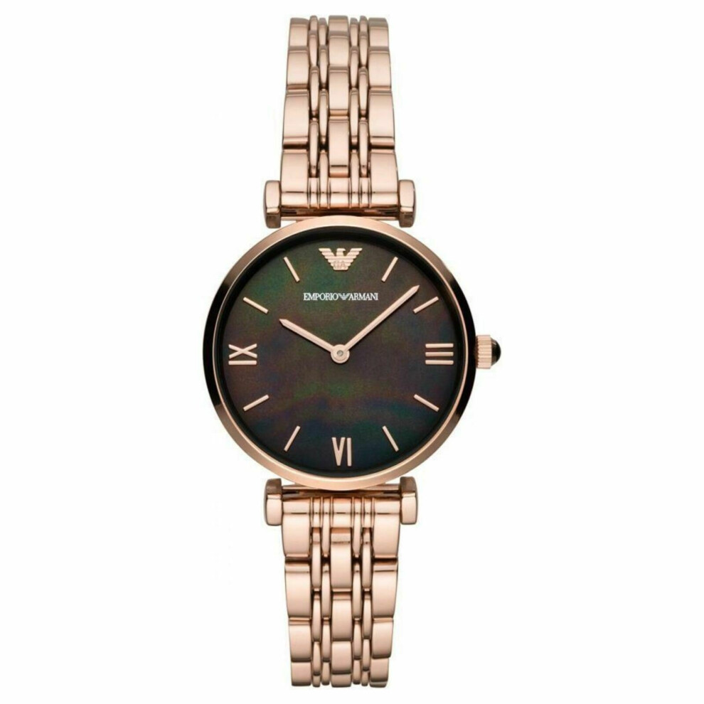 Emporio Armani Ginni T-Bar Ladies WatchÂ¦Mother of Pearl DialÂ¦StainlessÂ¦AR11145