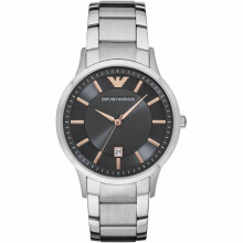 Emporio Armani Renato Reloj Casual Hombre Esfera Analógica Gris Pulsera Correa AR2514
