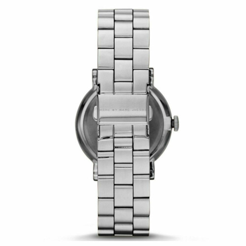 Marc Jacobs Marc Jacobs Baker dameur brun skive sølvfarget rustfritt stålrem MBM3329