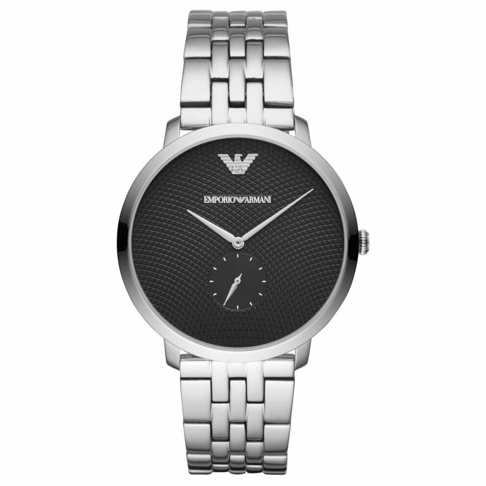 Emporio Armani Modern Slim Men's Watch AR11161¦Black Dial¦Stainless Steel Strap