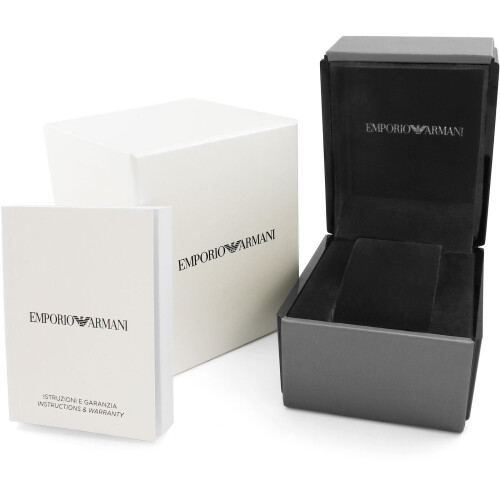 Armani Emporio Armani Classic κυρίες βραχιόλι ρολόι χρονογράφου Dial ασημί τόνο AR0146 2
