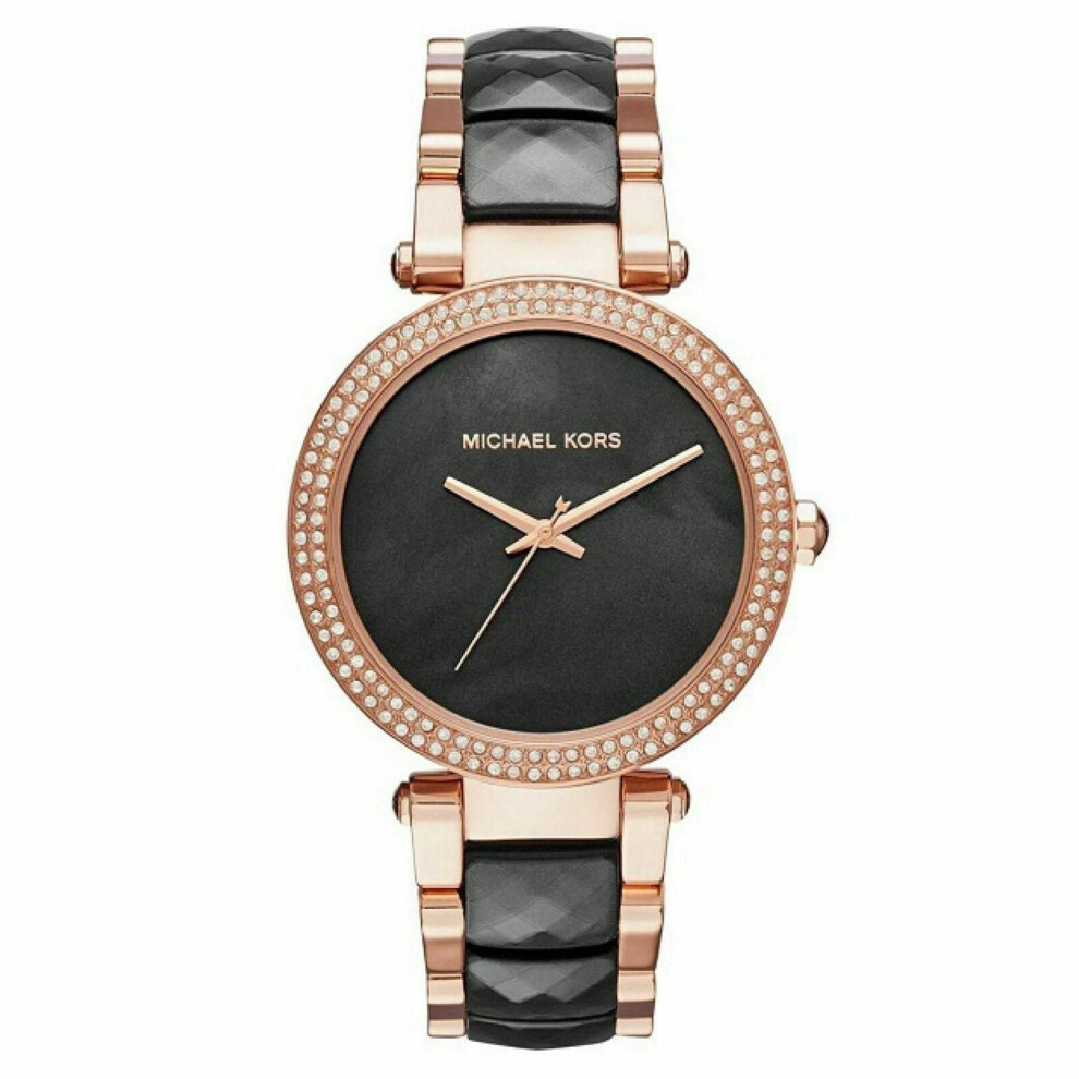 Michael Kors Parker Ladies WatchÂ¦Mother of Pearl DialÂ¦Acetate Steel StrapÂ¦MK6414