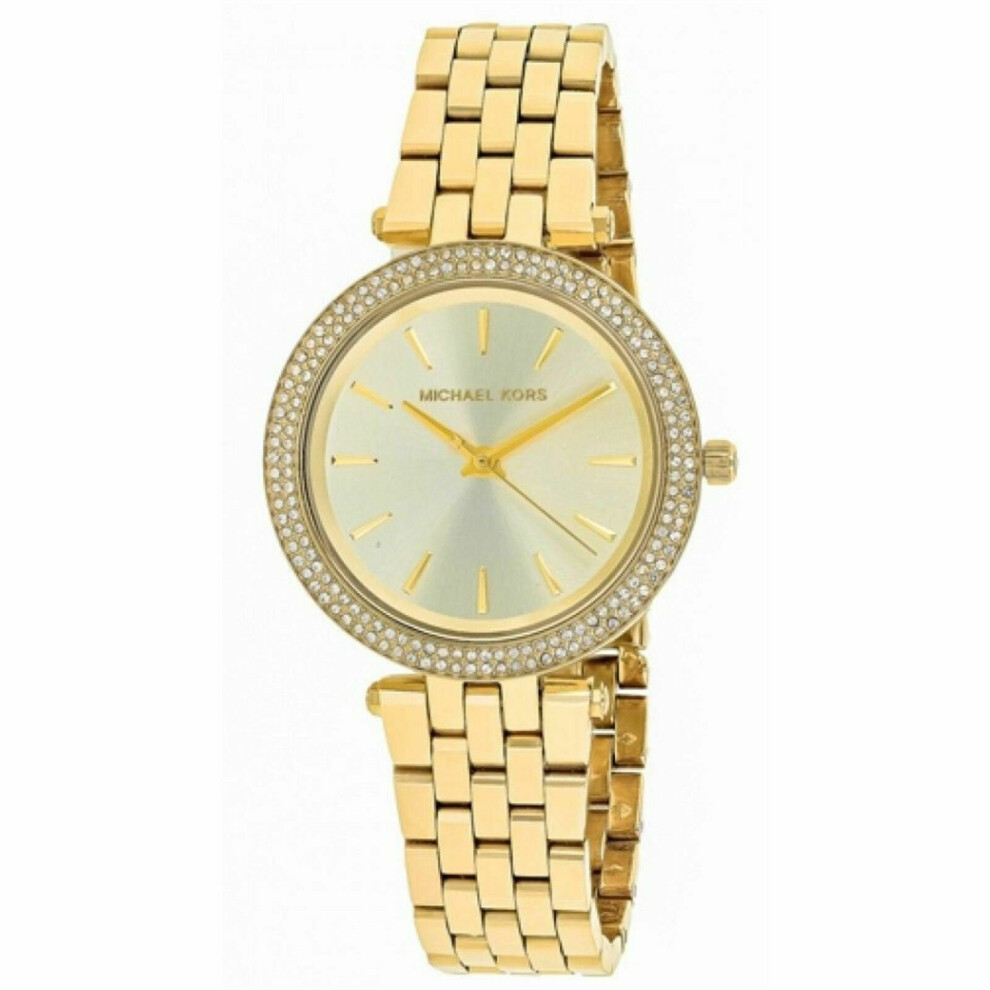 Michael Kors Mini Darci Ladies Bracelet Watch¦Crystal Pave¦Gold Tone Case¦MK3430