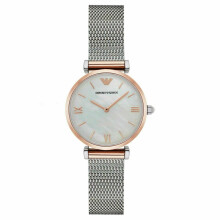 Emporio Armani AR2067 Retro Mother of Pearl Ladies Watch
