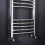 PlumbGalaxy Essentials 1150 x 600mm Curved Chrome Heated Towel Rail 4