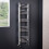 PlumbGalaxy Essentials 1200 x 400mm Curved Chrome Heated Towel Rail 1