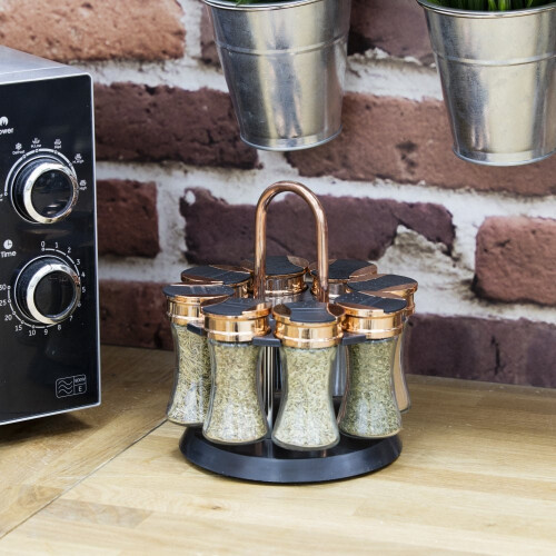 Tower TOWER T826020RM ROTATING SPICE RACK 8 JARS WITH SPICES 1