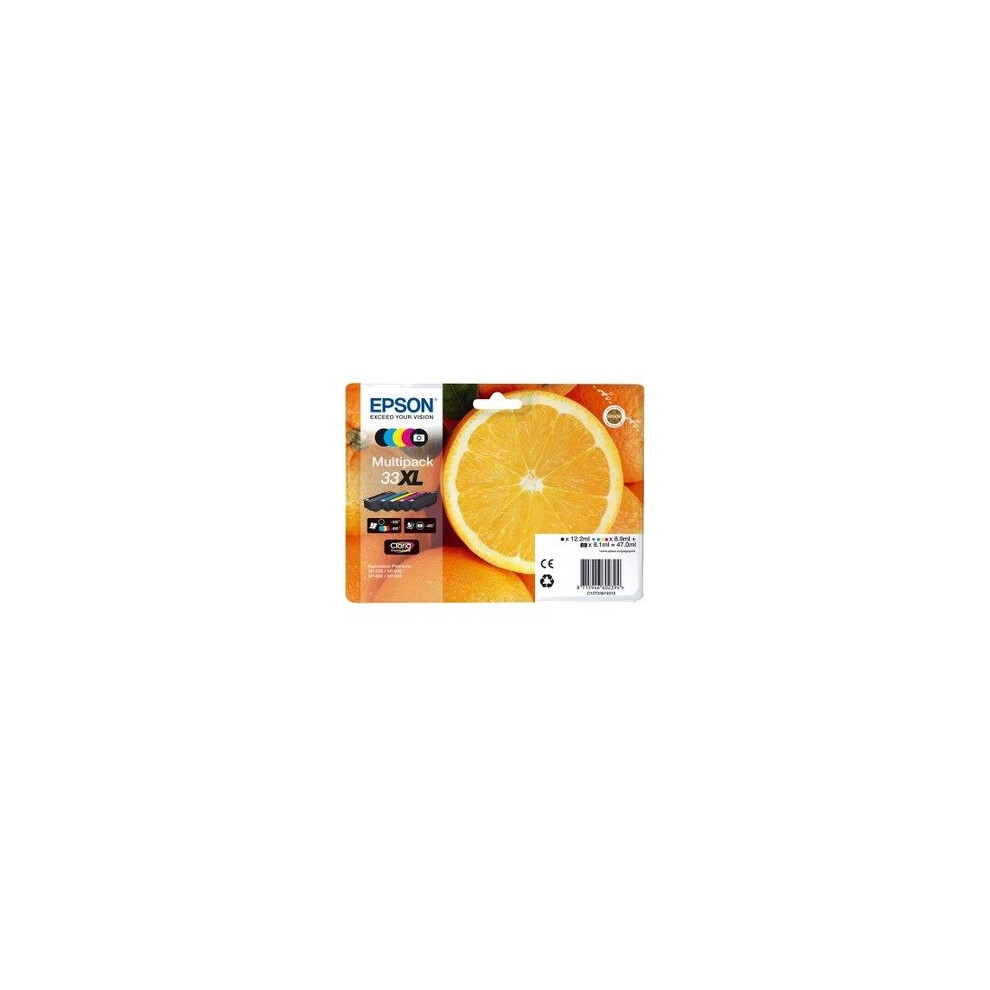 Epson 33XL Oranges Claria Premium Ink Cartridge High Yield CMYKPhoto - Image 10