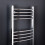 PlumbGalaxy Essentials 1150 x 600mm Curved Chrome Heated Towel Rail 2