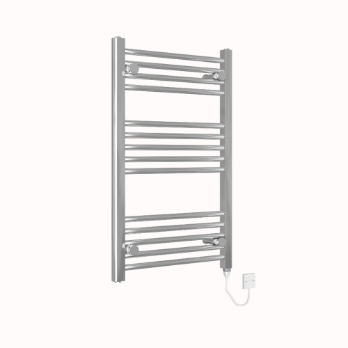 Bergen 800 x 500mm Straight Chrome Electric Heated Towel Rail on OnBuy