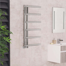 Kristiansund 988 x 500mm Chrome Designer Heated Towel Rail