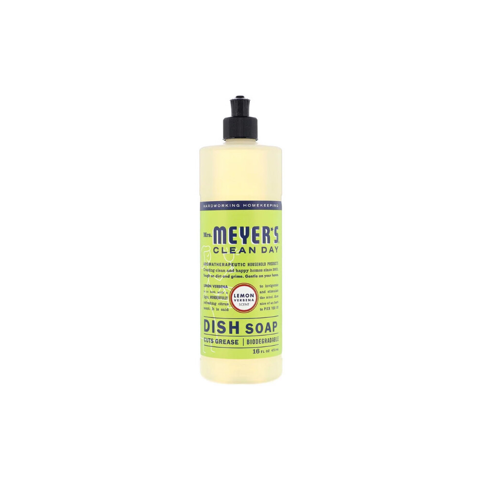 Mrs. Meyers Clean Day, Dish Soap, Lemon Verbena Scent, 473ml
