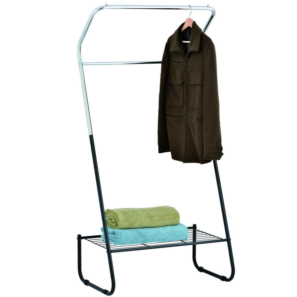 Metal Clothes Rail With Shelf