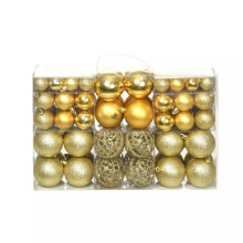 vidaXL Christmas Ball Set 100 Piece 3/4/6 cm Gold Tree Hanging Decoration