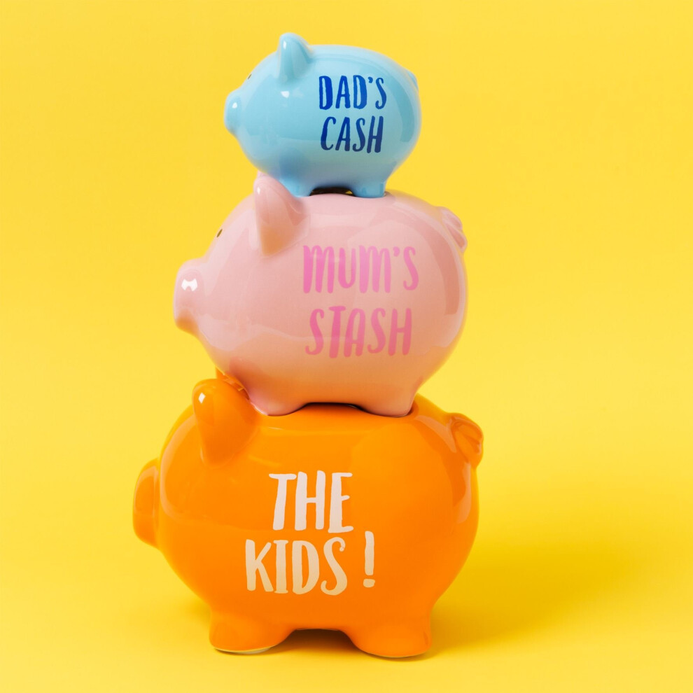 Widdop And Co. 'Pennies & Dreams' Triple Piggy Bank - The Kids!