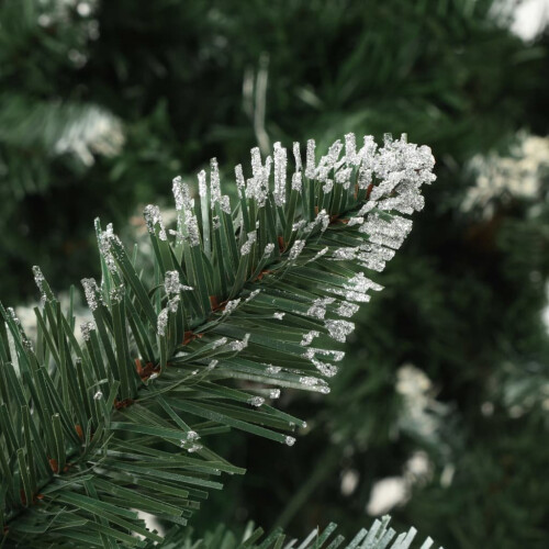 VidaXL vidaXL Artificial Decor Christmas Tree with Pine Cones and White Glitter 210cm 1