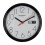 WIDDOP and Co. Wm.Widdop Day/Date Wall Clock-Black Case White Dial 8.5"Rnd 1