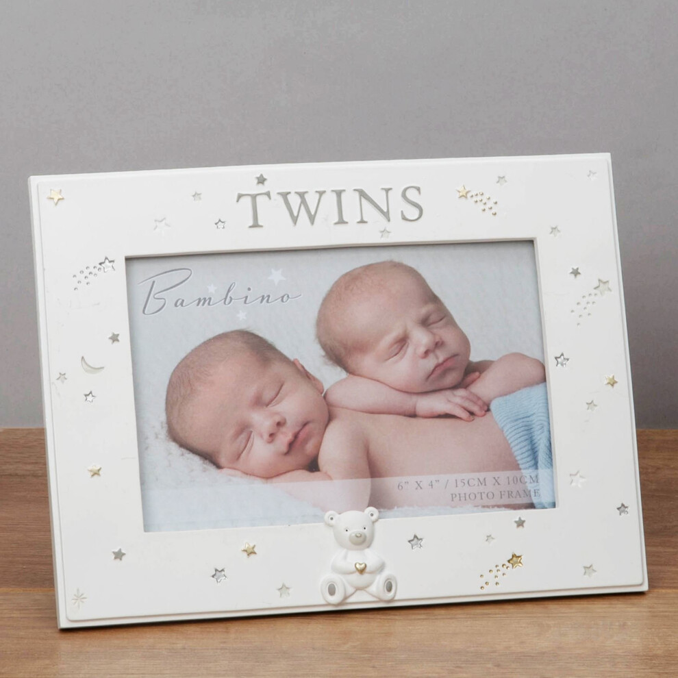 6' x 4' - Bambino Resin Twins Photo Frame
