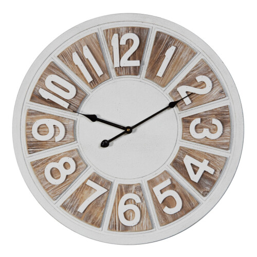 WIDDOP and Co. 2 Tone MDF Round Wall Clock Arabic Dial 50cm - W7491