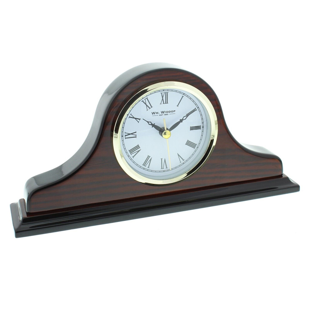 Wm.Widdop Napoleon Shaped Wooden Mantel Clock